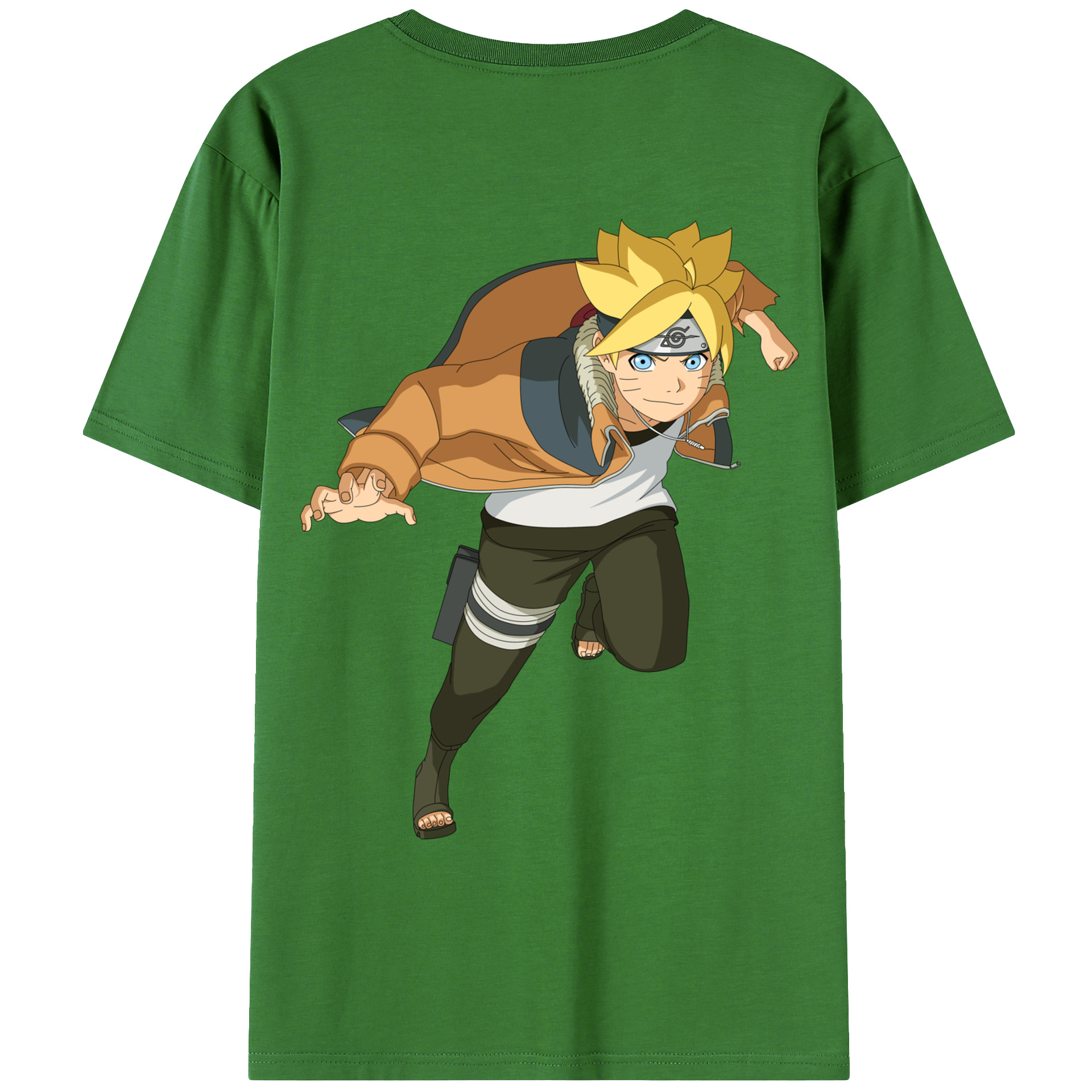 （画像用） NARUTO -ナルト- うずまき ナルト Uzumaki Naruto レディース半袖Tシャツ(バックプリント)